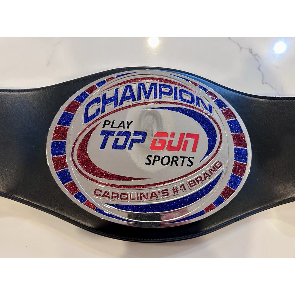 Play Top Gun Sports Championship Wrestling Belt Trophy Carolina's #1 Brand Award